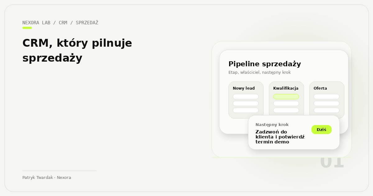 Okładka publikacji: Jak wybrać CRM dla małej firmy? Funkcje, wdrożenie i automatyzacja sprzedaży